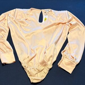 Peach Long Sleeve One Piece